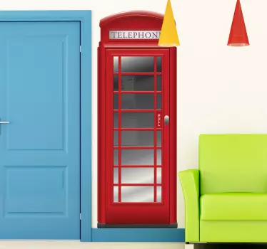 Vinil decorativo cabine telefónica Londres - TenStickers