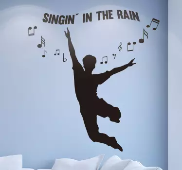 Vinil decorativo cantar á chuva - TenStickers