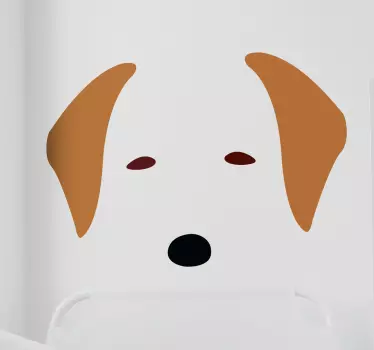 Vinil decorativo cara labrador - TenStickers