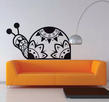 Vinil decorativo caracol étnico - TenStickers