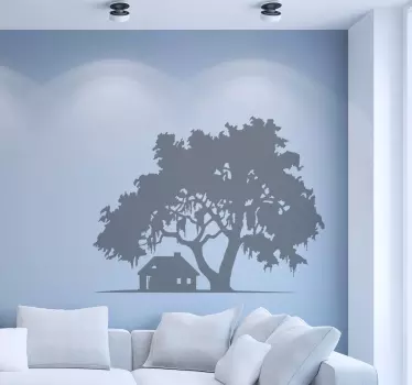 Vinil decorativo casa e árvore - TenStickers