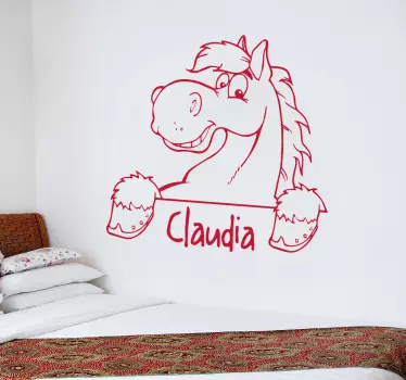 Vinil decorativo cavalo personalizado - TenStickers