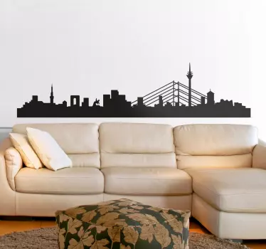 Vinil decorativo cidade Düsseldorf, Alemanha - TenStickers
