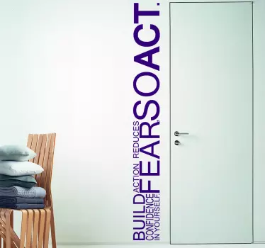 Vinil decorativo citação motivacional - TenStickers