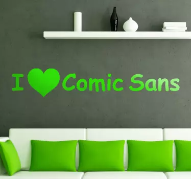Vinil decorativo comic sans - TenStickers