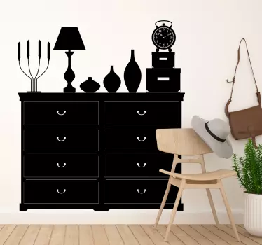 Vinil decorativo cómoda clássica - TenStickers