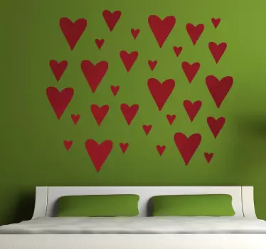 Vinil decorativo corações - TenStickers
