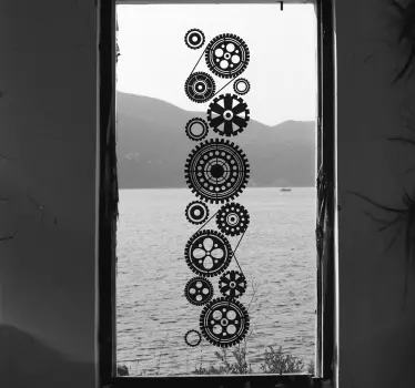 Vinil Decorativo Cremalheiras - TenStickers