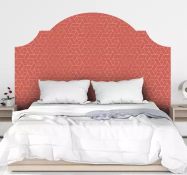 Vinil decorativo da parede da cabeceira coral minimal - TenStickers