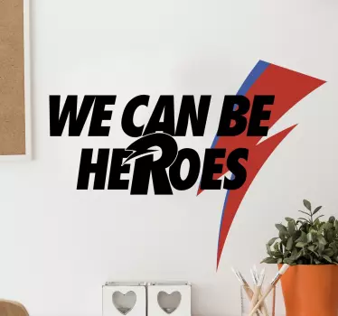 Vinil decorativo David Bowie heroes - TenStickers