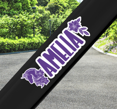 vinil decorativo de animais bonito bicicleta unicórnio personaliz - TenStickers