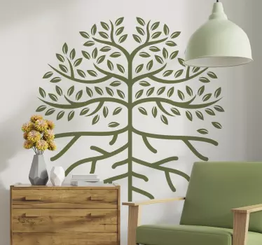 Vinil decorativo árvore da vida em silhueta - TenStickers