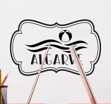 Vinil decorativo de lugares Algarve lettering - TenStickers