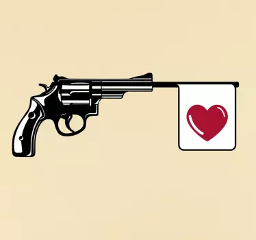 Vinil decorativo disparo amor - TenStickers