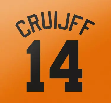 Vinil decorativo dorsal Cruyff - TenStickers