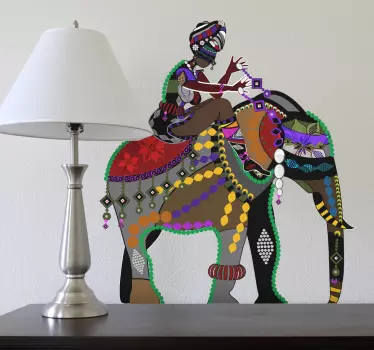 Vinil Decorativo Elefante Árabe - TenStickers