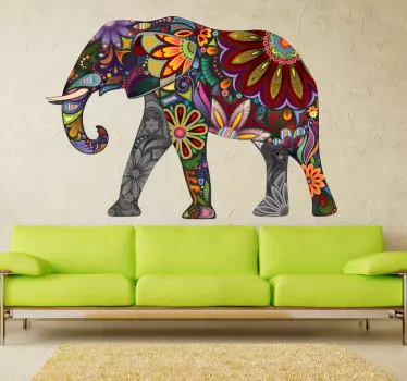 Vinil decorativo elefante estampado - TenStickers