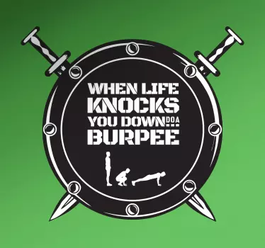 Vinil decorativo escudo Burpee - TenStickers