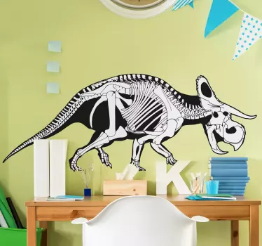 Vinil decorativo esqueleto triceratops - TenStickers