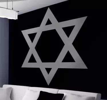 Vinil decorativo estrela de David - TenStickers