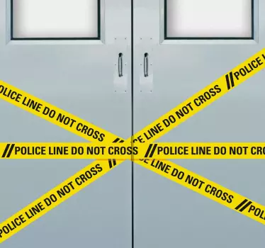 Vinil decorativo fita-cola policía - TenStickers