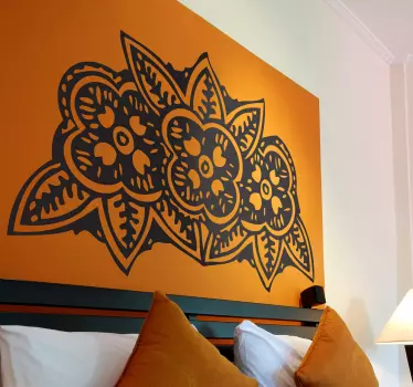 Vinil Decorativo Flores Indianas - TenStickers