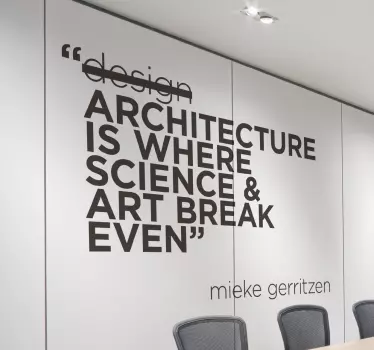 Vinil Decorativo Frase Mieke Gerritzen - TenStickers