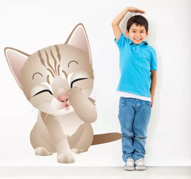 Vinil decorativo gatinho fofo - TenStickers