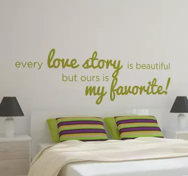 Vinil decorativo história de amor - TenStickers