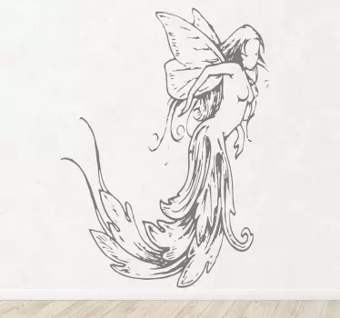 Vinil decorativo ilustração fada clássica - TenStickers