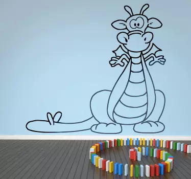 Vinil decorativo infantil dragão divertido - TenStickers