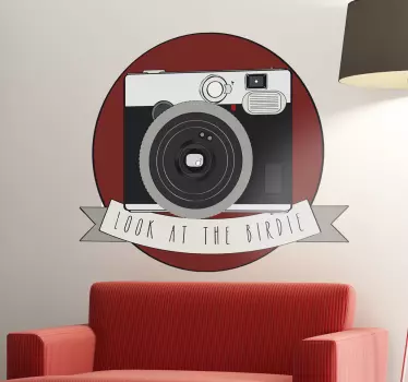 Vinil decorativo instax look at the birdie - TenStickers
