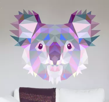 Vinil Decorativo Koala Geométrico - TenStickers