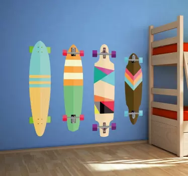 Vinil decorativo lâmina skates - TenStickers