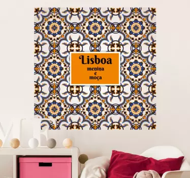 Vinil decorativo Lisboa Menina e Moça - TenStickers