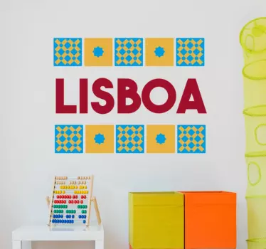 Vinil decorativo Lisboa Portugal - TenStickers