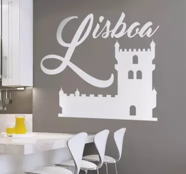Vinil decorativo Lisboa Torre de Belém - TenStickers