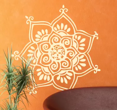 Vinil decorativo mandala sete pétalas - TenStickers