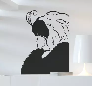 Vinil decorativo mulher velha ou jovem - TenStickers