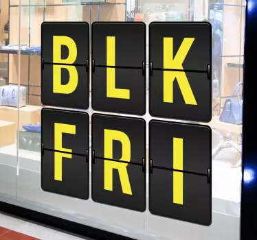 Vinil decorativo negócios Black Friday - TenStickers