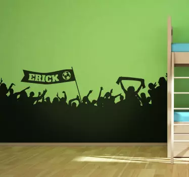 Vinil decorativo nome personalizável futebol - TenStickers