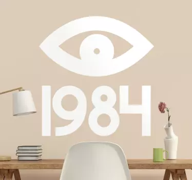 Vinil decorativo olho 1984 Orwell - TenStickers