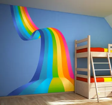 Vinil decorativo onda arco-irís - TenStickers