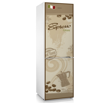 Vinil decorativo para frigorífico café italiano - TenStickers