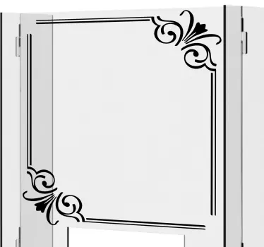 vinil decorativo para janelasde borda vintage - TenStickers