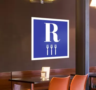 Vinil decorativo para restaurantes garfos - TenStickers