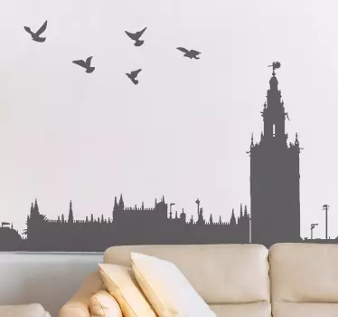 Vinil decorativo perfil Sevilha - TenStickers