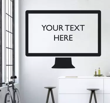Vinil decorativo personalizável ecrã computador - TenStickers