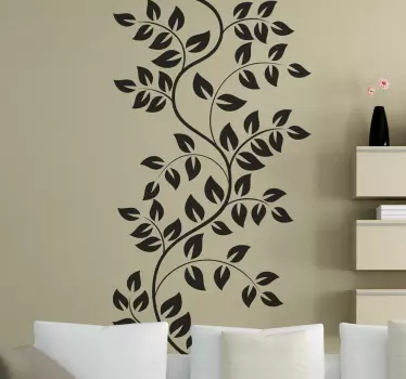 Vinil Decorativo Rama e Folhas - TenStickers