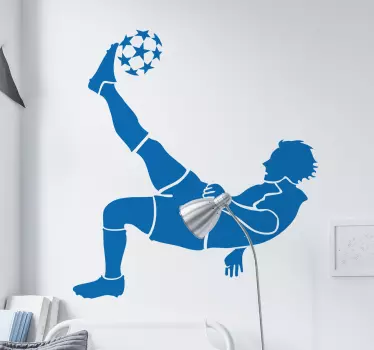 Vinil decorativo remate futebolista - TenStickers